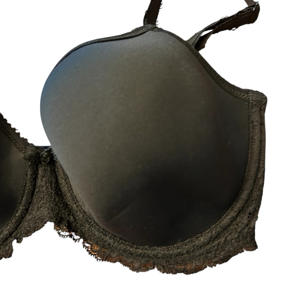 Wacoal Bra 32DD Black "Seduction Spacer" Underwire T Shirt Bra #853255‎ Opaque - Picture 7 of 10